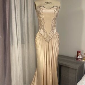 Elegant Satin Evening Gown